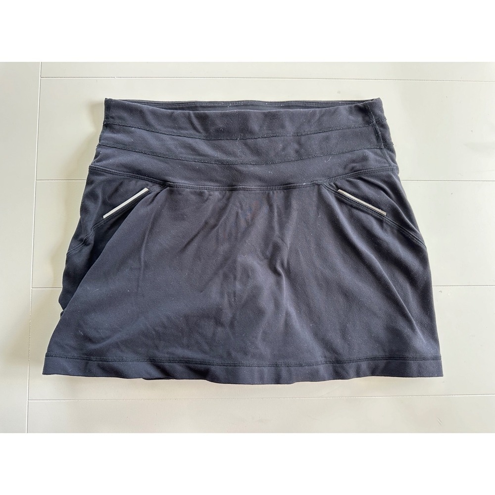 Athleta Black Relay Active Skort Small Running Skirt with Pockets 221935